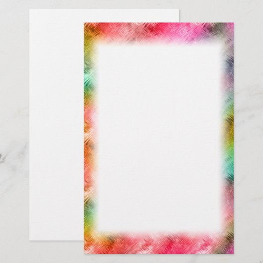 Colorful Crystal Glass Patroon Briefpapier (Voorkant / Achterkant)