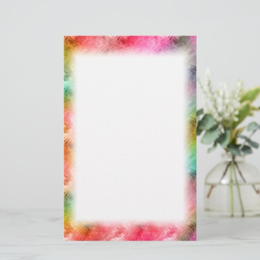 Colorful Crystal Glass Patroon Briefpapier (Staand voorkant)