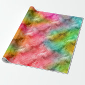 Colorful Crystal Glass Patroon Cadeaupapier (Uitgerold)