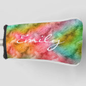 Colorful Crystal Glass Patroon Golfheadcover (Voorkant)