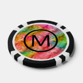 Colorful Crystal Glass Patroon Pokerchips (Enkel)