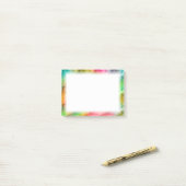 Colorful Crystal Glass Patroon Post-it® Notes (Op bureau)