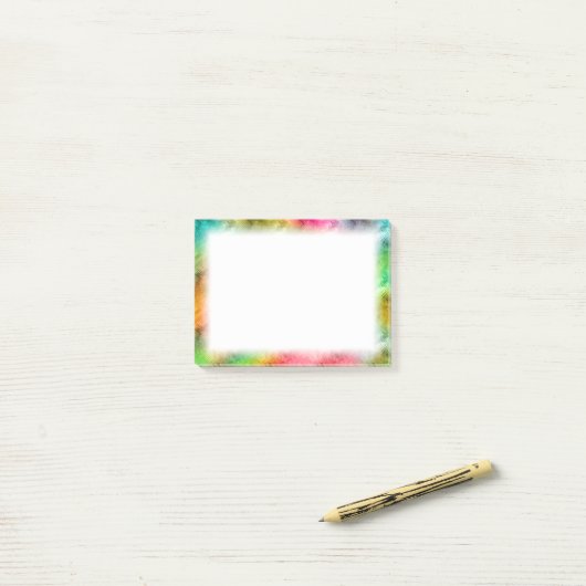 Colorful Crystal Glass Patroon Post-it® Notes (Op bureau)