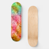 Colorful Crystal Glass Patroon Skateboard (Voorkant)