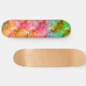Colorful Crystal Glass Patroon Skateboard (Horizontaal)