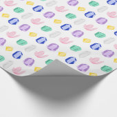 Colorful Crystals Patroon Cadeaupapier (Hoek)