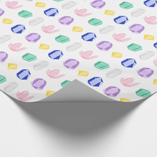 Colorful Crystals Patroon Cadeaupapier (Hoek)