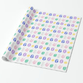 Colorful Crystals Patroon Cadeaupapier (Uitgerold)