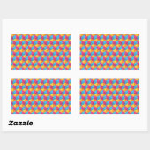 Colorful Cube Pattern Rechthoekige Sticker (Vel)