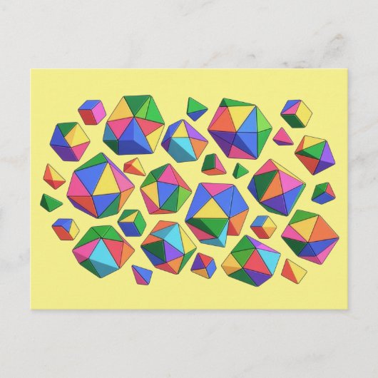 Colorful Cubes Briefkaart (Voorkant)