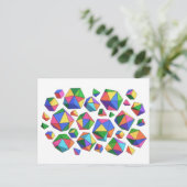 Colorful Cubes Briefkaart (Staand voorkant)