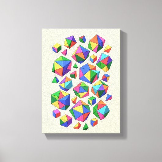 Colorful Cubes Canvas Afdruk (Voorkant)