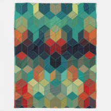 Colorful Cubes Pattern Modern Patroon