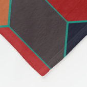 Colorful Cubes Pattern Modern Patroon Fleece Deken (Hoek)