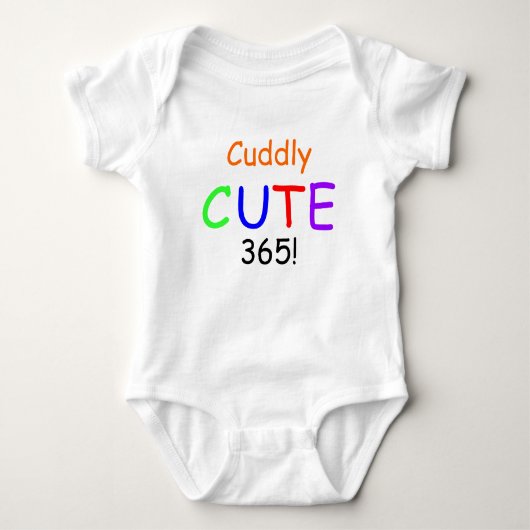 Colorful Cudly Cute 365 Baby Shirt (Voorkant)
