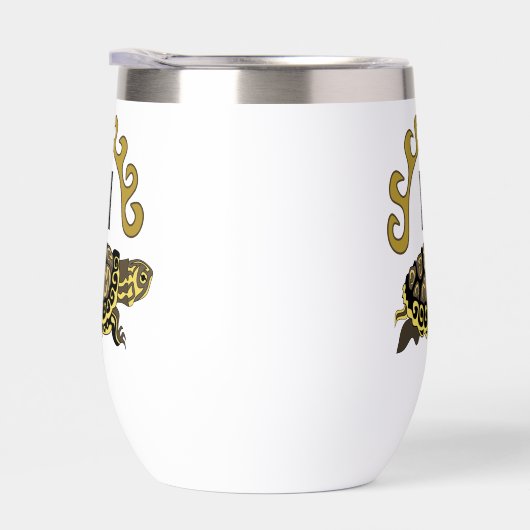 Colorful Cumberland Slider Turtle Monogram (Rechts)