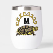 Colorful Cumberland Slider Turtle Monogram (Achterkant)