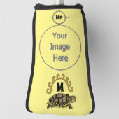 Colorful Cumberland Slider Turtle Monogram Golfheadcover (Draai 90)