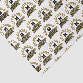 Colorful Cumberland Slider Turtle Monogram Tissuepapier (Detail)