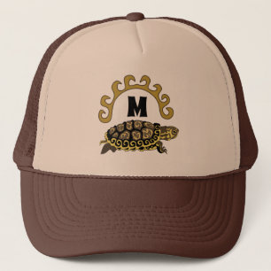 Colorful Cumberland Slider Turtle Monogram Trucker Pet