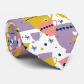 Colorful Cup Patroon Stropdas (Opgerold)