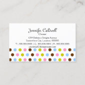 Colorful Cupcake Bakery Visitekaartje (Achterkant)