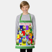 Colorful Cupcake Cook kinder Schort (Gedragen)