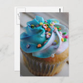 Colorful Cupcake Fotobriefkaart Briefkaart (Voorkant / Achterkant)