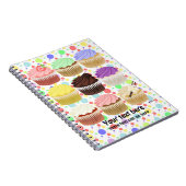 Colorful Cupcake-laptop Notitieboek (Rechterzijde)