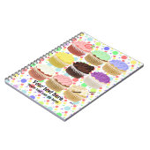 Colorful Cupcake-laptop Notitieboek (Linkerzijde)