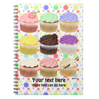 Colorful Cupcake-laptop Notitieboek