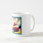 Colorful Cupcake met Cherry op top Koffiemok (Voorkant rechts)