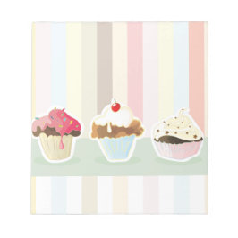 colorful cupcake notitieblok