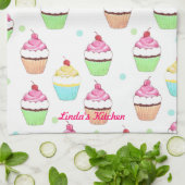 Colorful Cupcake Tea Towel Theedoek (Gevouwen)