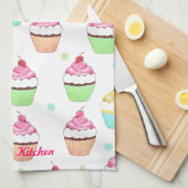 Colorful Cupcake Tea Towel Theedoek (Quarter Fold)