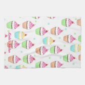 Colorful Cupcake Tea Towel Theedoek (Horizontaal)