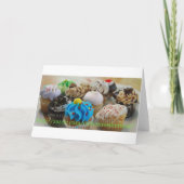 Colorful Cupcakes Birthday Party Invitation (Achterkant)