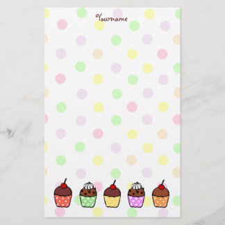 Colorful Cupcakes Briefpapier