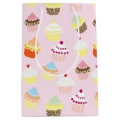 Colorful Cupcakes Gift Bag Medium Cadeauzakje (Voorkant)