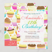 Colorful Cupcakes Kaart (Voorkant / Achterkant)