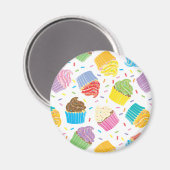 Colorful Cupcakes Magneet (Voorkant / Achterkant)