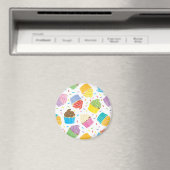 Colorful Cupcakes Magneet (Insitu (Vaatwasser))