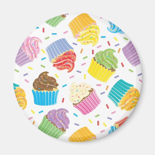 Colorful Cupcakes Magneet (Voorkant)