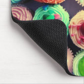 Colorful cupcakes mousepad muismat (Hoek)