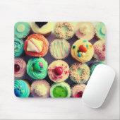 Colorful cupcakes mousepad muismat (Met muis)