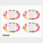 Colorful Cupcakes Ovale Sticker (Vel)
