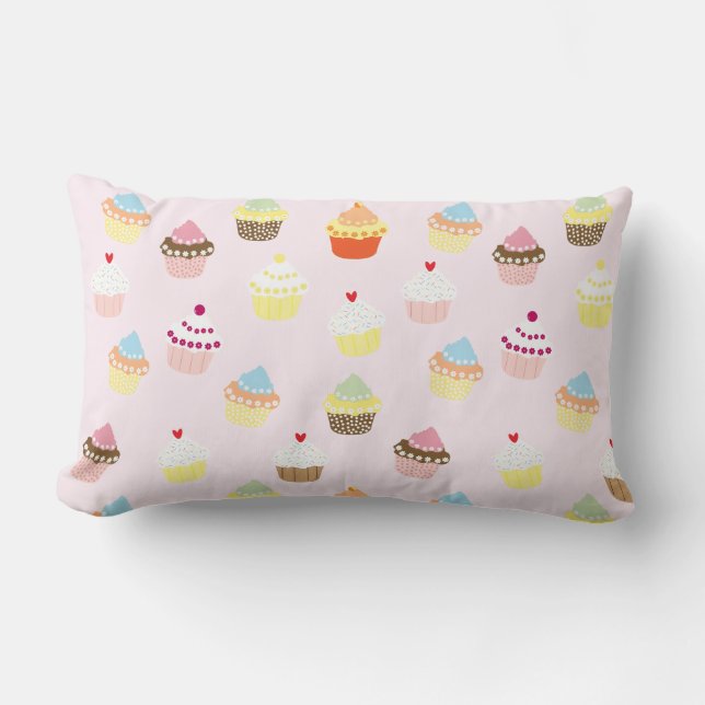 Colorful Cupcakes Patroon Kussen (Voorkant)