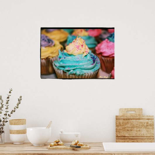 Colorful Cupcakes Poster (Keuken)