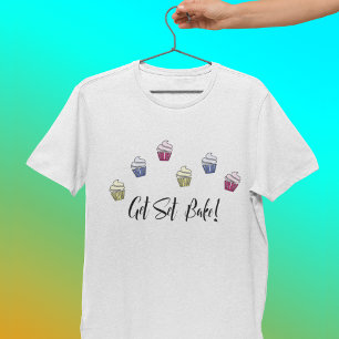 Colorful cupcakes wordt in de steek gelaten t-shirt