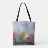 Colorful Curacao, gepersonaliseerd Tote Bag (Achterkant)